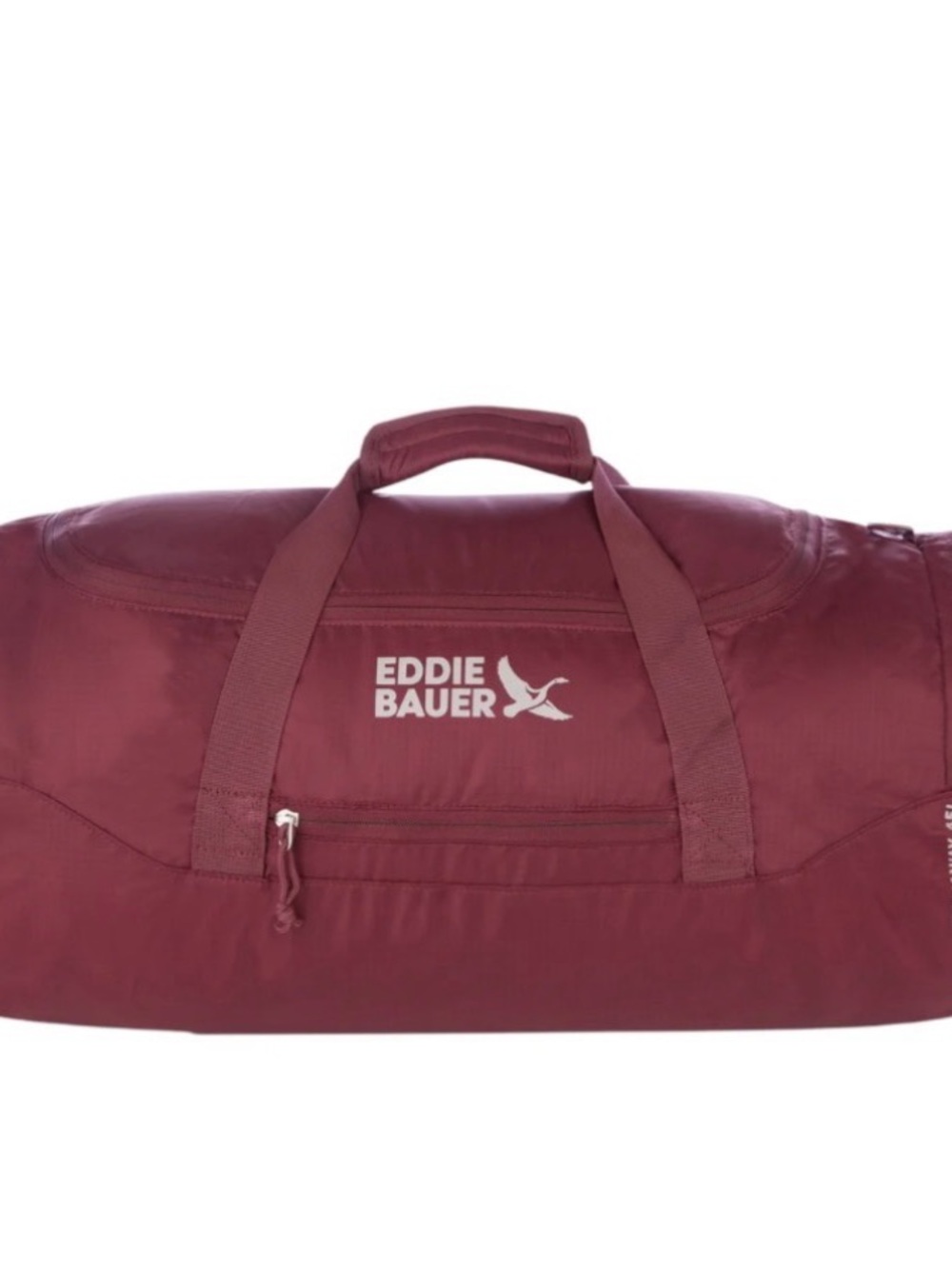 NWT Eddie Bauer Maroon 45 L stowaway Duffel Bag